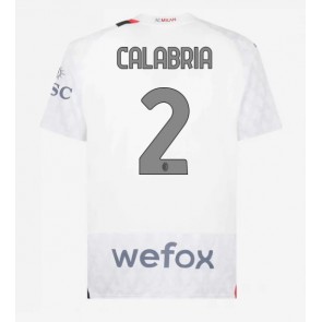 Lacne Muži Futbalové dres AC Milan Davide Calabria #2 2023-24 Krátky Rukáv - Preč